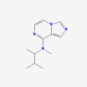 molecular formula C12H18N4 B7364782 N-methyl-N-(3-methylbutan-2-yl)imidazo[1,5-a]pyrazin-8-amine 