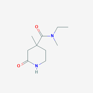 molecular formula C10H18N2O2 B7364816 N-ethyl-N,4-dimethyl-2-oxopiperidine-4-carboxamide 