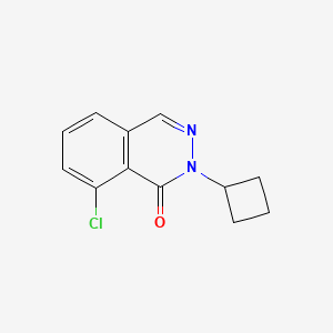 molecular formula C12H11ClN2O B7364965 8-Chloro-2-cyclobutylphthalazin-1-one 