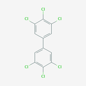 molecular formula C12H4Cl6 B073661 3,3',4,4',5,5'-Hexachlorobiphenyl CAS No. 1336-36-3