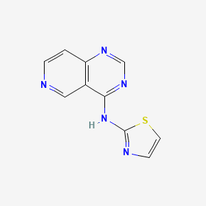 molecular formula C10H7N5S B7366134 N-pyrido[4,3-d]pyrimidin-4-yl-1,3-thiazol-2-amine 