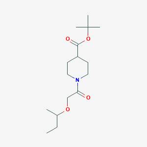 molecular formula C16H29NO4 B7366157 Tert-butyl 1-(2-butan-2-yloxyacetyl)piperidine-4-carboxylate 