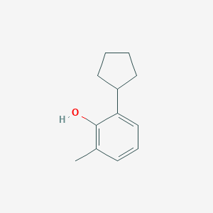 molecular formula C12H16O B073667 6-Cyclopentyl-o-cresol CAS No. 1596-19-6