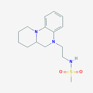 molecular formula C15H23N3O2S B7367000 N-[2-(6,6a,7,8,9,10-hexahydropyrido[1,2-a]quinoxalin-5-yl)ethyl]methanesulfonamide 