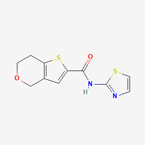 molecular formula C11H10N2O2S2 B7367756 N-(1,3-thiazol-2-yl)-6,7-dihydro-4H-thieno[3,2-c]pyran-2-carboxamide 