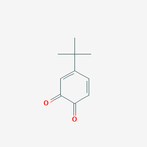 molecular formula C10H12O2 B073678 3,5-Cyclohexadiene-1,2-dione, 4-(1,1-dimethylethyl)- CAS No. 1129-21-1
