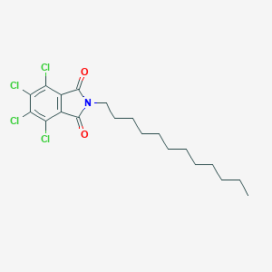 molecular formula C20H25Cl4NO2 B073679 1H-Isoindole-1,3(2H)-dione, 4,5,6,7-tetrachloro-2-dodecyl- CAS No. 1571-20-6