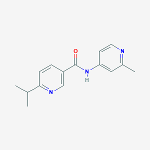 molecular formula C15H17N3O B7368024 N-(2-methylpyridin-4-yl)-6-propan-2-ylpyridine-3-carboxamide 