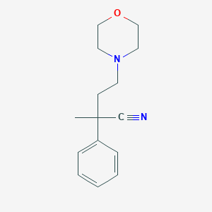 molecular formula C15H20N2O B073681 2-Methyl-4-morpholino-2-phenylbutyronitrile CAS No. 1425-59-8