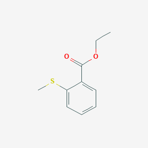 molecular formula C10H12O2S B073687 Benzoic acid, 2-(methylthio)-, ethyl ester CAS No. 1442-00-8