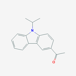 molecular formula C17H17NO B073691 3-Acetyl-9-isopropyl-9H-carbazole CAS No. 1484-02-2