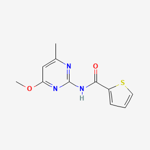 molecular formula C11H11N3O2S B7369363 N-(4-methoxy-6-methylpyrimidin-2-yl)thiophene-2-carboxamide 