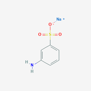 molecular formula C6H6NNaO3S B073694 Sodium 3-aminobenzenesulfonate CAS No. 1126-34-7
