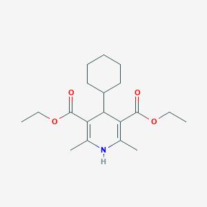 molecular formula C19H29NO4 B073696 Diethyl 4-cyclohexyl-2,6-dimethyl-1,4-dihydropyridine-3,5-dicarboxylate CAS No. 1539-59-9