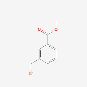 molecular formula C9H9BrO2 B073705 Methyl 3-(bromomethyl)benzoate CAS No. 1129-28-8