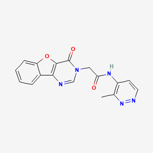 molecular formula C17H13N5O3 B7370808 N-(3-methylpyridazin-4-yl)-2-(4-oxo-[1]benzofuro[3,2-d]pyrimidin-3-yl)acetamide 