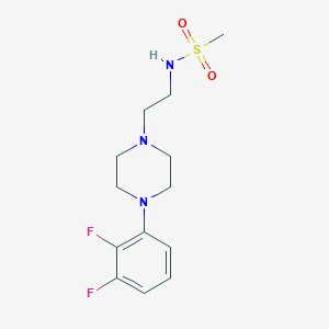 molecular formula C13H19F2N3O2S B7371332 N-[2-[4-(2,3-difluorophenyl)piperazin-1-yl]ethyl]methanesulfonamide 