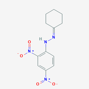 molecular formula C12H14N4O4 B073727 Cyclohexanone 2,4-dinitrophenylhydrazone CAS No. 1589-62-4