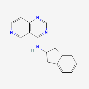 molecular formula C16H14N4 B7372770 N-(2,3-dihydro-1H-inden-2-yl)pyrido[4,3-d]pyrimidin-4-amine 
