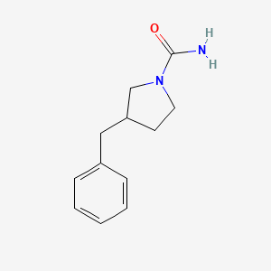 molecular formula C12H16N2O B7373300 3-Benzylpyrrolidine-1-carboxamide 