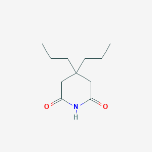 molecular formula C11H19NO2 B073741 4,4-Dipropyl-2,6-piperidinedione CAS No. 1132-96-3
