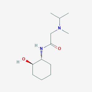 molecular formula C12H24N2O2 B7374811 N-[(1R,2R)-2-hydroxycyclohexyl]-2-[methyl(propan-2-yl)amino]acetamide 
