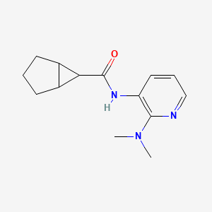 molecular formula C14H19N3O B7374958 N-[2-(dimethylamino)pyridin-3-yl]bicyclo[3.1.0]hexane-6-carboxamide 