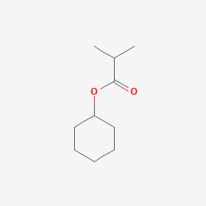 molecular formula C10H18O2 B073752 Propanoic acid, 2-methyl-, cyclohexyl ester CAS No. 1129-47-1
