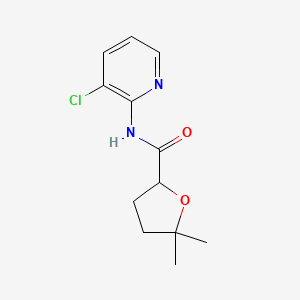 molecular formula C12H15ClN2O2 B7375377 N-(3-chloropyridin-2-yl)-5,5-dimethyloxolane-2-carboxamide 