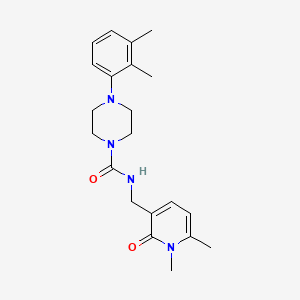 molecular formula C21H28N4O2 B7375675 N-[(1,6-dimethyl-2-oxopyridin-3-yl)methyl]-4-(2,3-dimethylphenyl)piperazine-1-carboxamide 