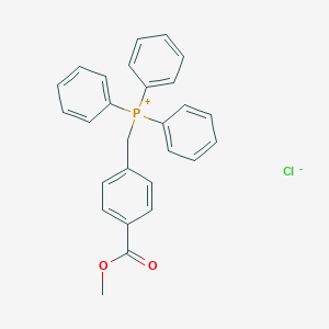 molecular formula C27H24ClO2P B073764 (4-(Methoxycarbonyl)benzyl)triphenylphosphonium chloride CAS No. 1253-47-0