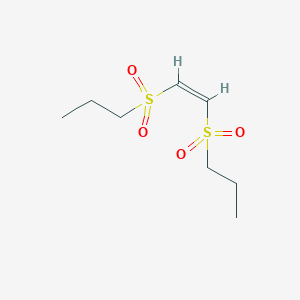 molecular formula C8H16O4S2 B073775 trans-1,2-Bis(propylsulfonyl)ethylene CAS No. 1113-14-0