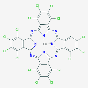 molecular formula C32H3Cl15CuN8 B073779 C.I. Pigment Green 7 CAS No. 1328-53-6