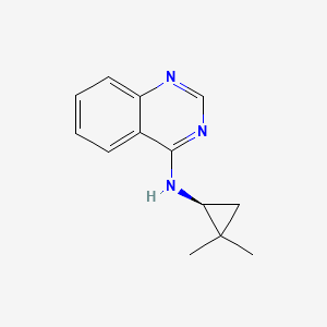 molecular formula C13H15N3 B7379620 N-[(1S)-2,2-dimethylcyclopropyl]quinazolin-4-amine 