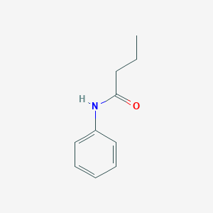 molecular formula C10H13NO B073798 Butanamide, N-phenyl- CAS No. 1129-50-6