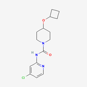 molecular formula C15H20ClN3O2 B7379830 N-(4-chloropyridin-2-yl)-4-cyclobutyloxypiperidine-1-carboxamide 