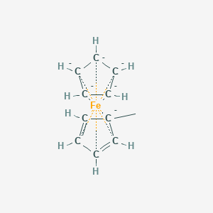 molecular formula C11H12Fe-6 B073802 Cyclopentadienyl(methylcyclopentadienyl)iron CAS No. 1271-44-9