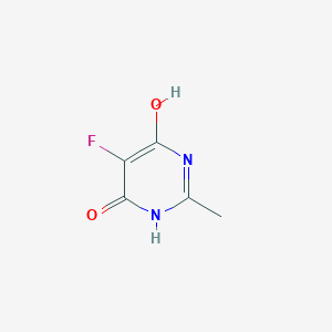molecular formula C5H5FN2O2 B073808 5-Fluoro-2-methylpyrimidine-4,6-diol CAS No. 1598-63-6