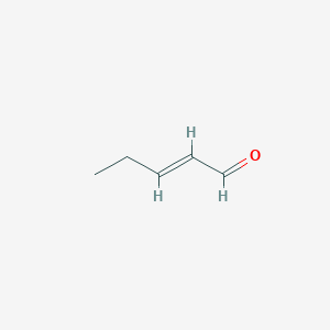 molecular formula C5H8O B073810 2-Pentenal CAS No. 1576-87-0
