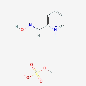 molecular formula C8H12N2O5S B073819 2-((Hydroxyimino)methyl)-1-methylpyridinium methyl sulphate CAS No. 1200-55-1