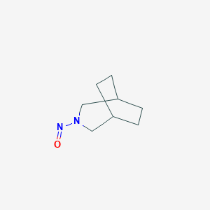 molecular formula C8H14N2O B073829 3-Nitroso-3-azabicyclo[3.2.2]nonane CAS No. 1522-09-4