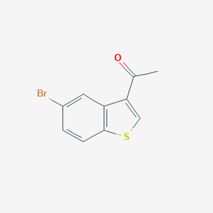 molecular formula C10H7BrOS B073835 1-(5-Bromobenzo[b]thiophen-3-yl)ethanone CAS No. 1423-63-8
