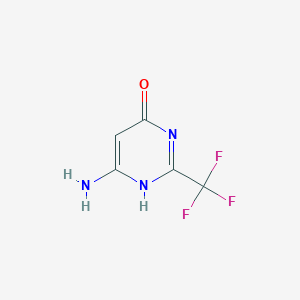 molecular formula C5H4F3N3O B073836 6-氨基-2-(三氟甲基)嘧啶-4-醇 CAS No. 1513-70-8
