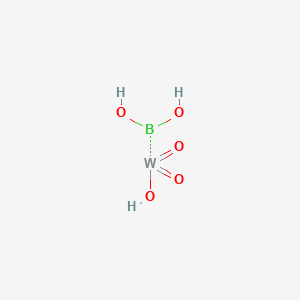 molecular formula BH3O5W B073842 Borotungstic acid CAS No. 1303-88-4