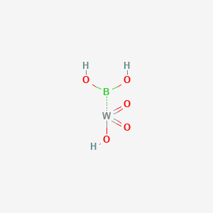 molecular formula BH3O5W B073842 Hydroxydioxotungstenioboronic acid CAS No. 1303-88-4