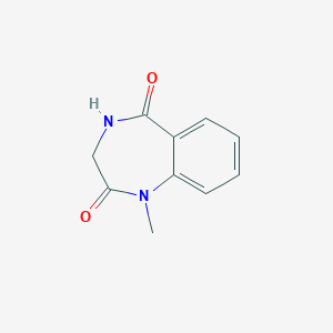 molecular formula C10H10N2O2 B073852 1-methyl-3,4-dihydro-1H-1,4-benzodiazepine-2,5-dione CAS No. 1133-42-2
