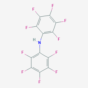 molecular formula C12HF10N B073855 Benzenamine, 2,3,4,5,6-pentafluoro-N-(pentafluorophenyl)- CAS No. 1535-92-8