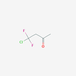 molecular formula C4H5ClF2O B073859 4-Chloro-4,4-difluoro-2-butanone CAS No. 1515-16-8
