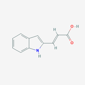 molecular formula C11H8NO2- B073861 3-Indoleacrylic acid CAS No. 1204-06-4