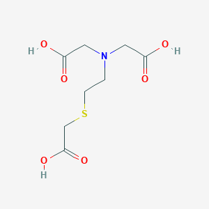molecular formula C8H13NO6S B073862 Acetic acid, ((2-((carboxymethyl)thio)ethyl)imino)di- CAS No. 1116-57-0